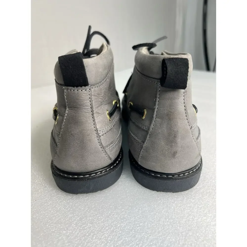 Sperry gold cup A/O Grey Chukka Boots Lace‎ Up Mens Sz 9.5 Nubuck High Top